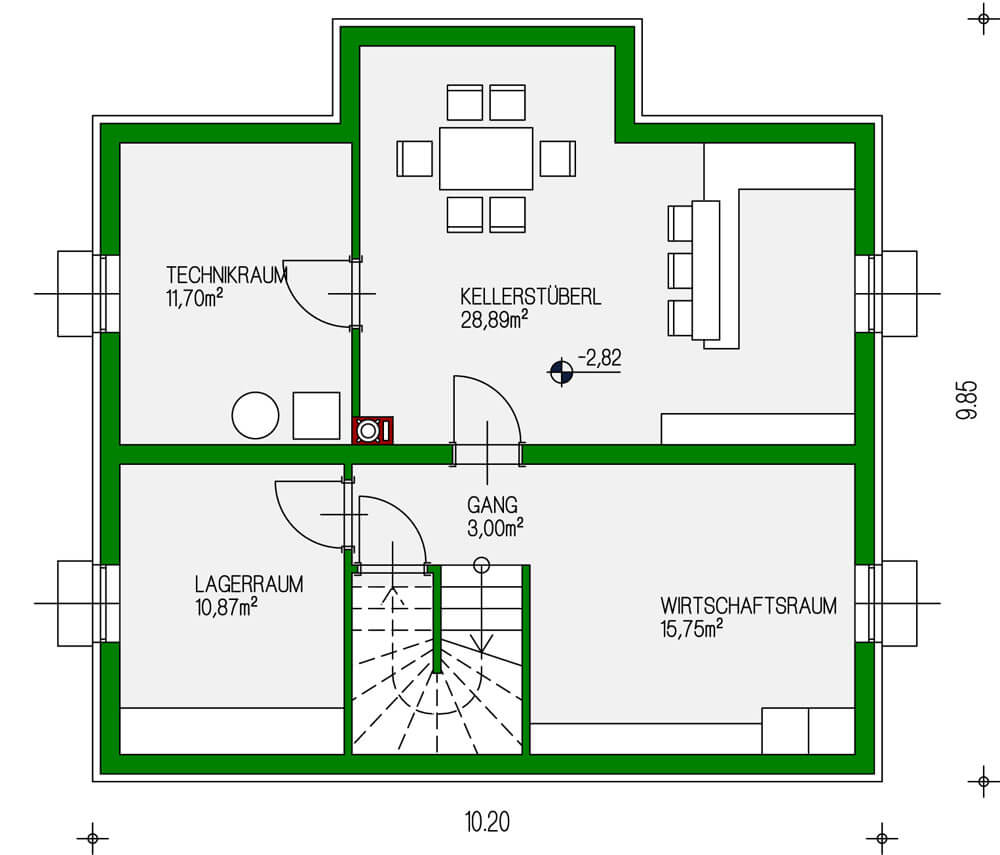 Keller MATTONE 131 Designvorschlag Haus – WAHA Gmbh