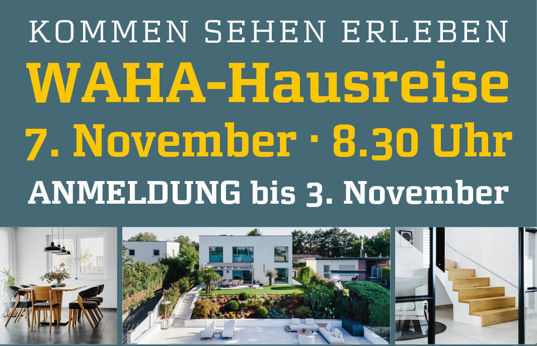 WAHA Hausreise am 7. November 2026